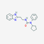 UREA, N-[2-(1H-BENZIMIDAZOL-2-YL)ETHYL]-N-CYCLOPENTYL-N-PHENYL-