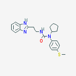 UREA, N-[2-(1H-BENZIMIDAZOL-2-YL)ETHYL]-N-CYCLOPENTYL-N-[4-(METHYLTHIO)PHENYL]-