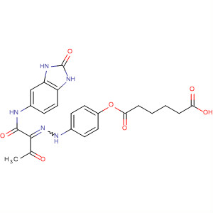 Hexanedioic acid,mono[4-[[1-[[(2,3-dihydro-2-oxo-1H-benzimidazol-5-yl)amino]carbonyl]-2-oxopropylidene]hydrazino]phenyl] ester