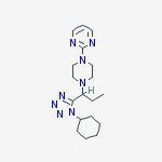 2-{4-[1-(1-Cyclohexyl-1H-tetrazol-5-yl)propyl]-1-piperazinyl}pyri midine