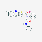 THIENO[2,3-B]QUINOLINE-2-CARBOXAMIDE,N-[2-(CYCLOHEXYLAMINO)-2-OXOETHYL]-N-(2-FLUOROPHENYL)-7-METHYL-