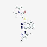 ACETAMIDE,2-[[4-(3,5-DIMETHYL-1H-PYRAZOL-1-YL)-1-PHTHALAZINYL]THIO]-N,N-BIS(ISOPROPYL)-