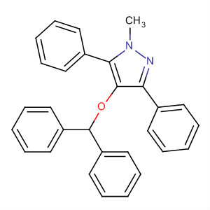 1H-Pyrazole, 4-(diphenylmethoxy)-1-methyl-3,5-diphenyl-