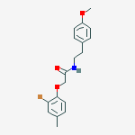 2-(2-bromo-4-methylphenoxy)-N-[2-(4-methoxyphenyl)ethyl]acetamide