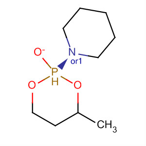 Piperidine, 1-(4-methyl-2-oxido-1,3,2-dioxaphosphorinan-2-yl)-, cis-
