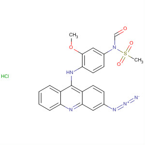 Methanesulfonamide,N-[4-[(3-azido-9-acridinyl)amino]-3-methoxyphenyl]-N-formyl-,monohydrochloride