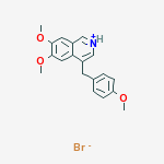 6,7-dimethoxy-4-(4-methoxybenzyl)isoquinolinium bromide