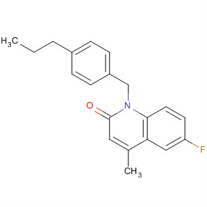 2(1H)-Quinolinone, 6-fluoro-4-methyl-1-[(4-propylphenyl)methyl]-