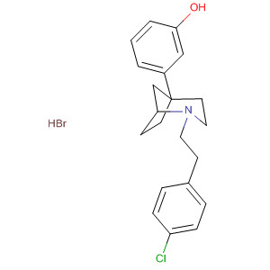 Phenol, 3-[2-[2-(4-chlorophenyl)ethyl]-2-azabicyclo[3.2.1]oct-5-yl]-,hydrobromide