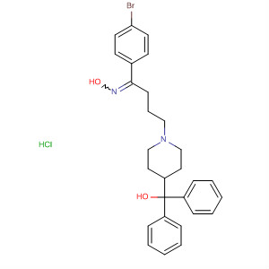 1-Butanone,1-(4-bromophenyl)-4-[4-(hydroxydiphenylmethyl)-1-piperidinyl]-, oxime,monohydrochloride