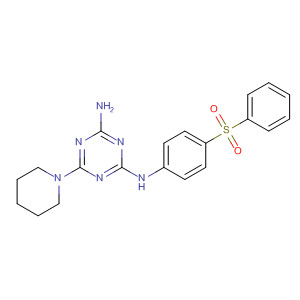 1,3,5-Triazine-2,4-diamine,N-[4-(phenylsulfonyl)phenyl]-6-(1-piperidinyl)-