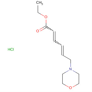 2,4-Hexadienoic acid, 6-(4-morpholinyl)-, ethyl ester, hydrochloride