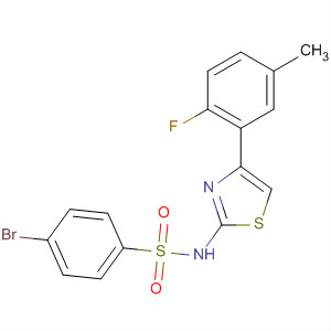 Benzenesulfonamide,4-bromo-N-[4-(2-fluoro-5-methylphenyl)-2-thiazolyl]-