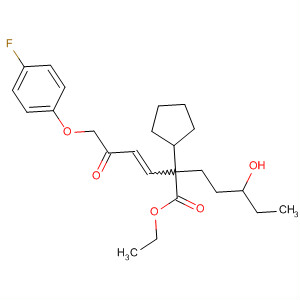 Cyclopentaneheptanoic acid,2-[4-(4-fluorophenoxy)-3-oxo-1-butenyl]-5-hydroxy-, ethyl ester