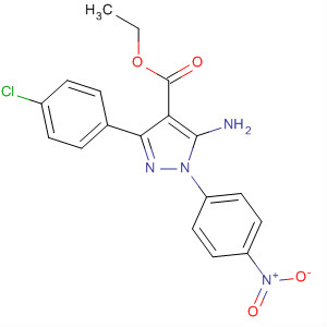 1H-Pyrazole-4-carboxylic acid,5-amino-3-(4-chlorophenyl)-1-(4-nitrophenyl)-, ethyl ester