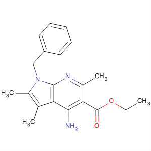 1H-Pyrrolo[2,3-b]pyridine-5-carboxylic acid,4-amino-2,3,6-trimethyl-1-(phenylmethyl)-, ethyl ester