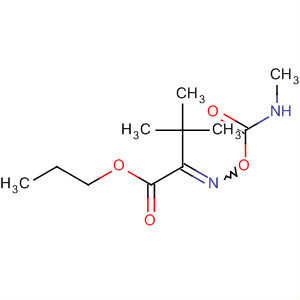 Butanoic acid, 3,3-dimethyl-2-[[[(methylamino)carbonyl]oxy]imino]-,propyl ester
