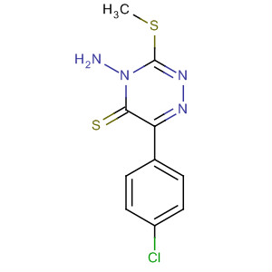 1,2,4-Triazine-5(4H)-thione, 4-amino-6-(4-chlorophenyl)-3-(methylthio)-
