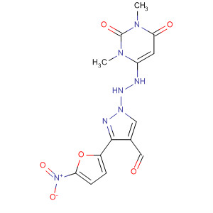1H-Pyrazole-4-carboxaldehyde, 3-(5-nitro-2-furanyl)-,(1,2,3,6-tetrahydro-1,3-dimethyl-2,6-dioxo-4-pyrimidinyl)hydrazone