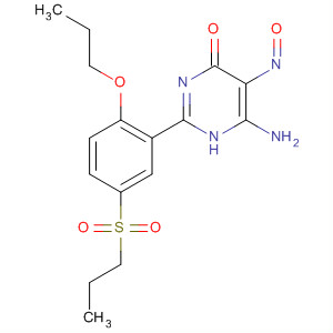 4(1H)-Pyrimidinone,6-amino-5-nitroso-2-[2-propoxy-5-(propylsulfonyl)phenyl]-