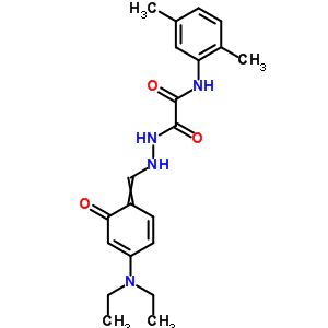 2-(2-{[4-(diethylamino)-6-oxocyclohexa-2,4-dien-1-ylidene]methyl}hydrazino)-N-(2,5-dimethylphenyl)-2-oxoacetamide