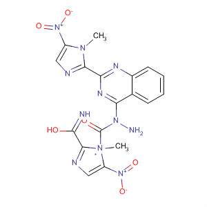 1H-Imidazole-2-carboximidic acid, 1-methyl-5-nitro-,2-[2-(1-methyl-5-nitro-1H-imidazol-2-yl)-4-quinazolinyl]hydrazide