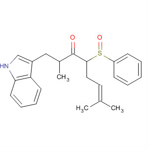 6-Octen-3-one, 1-(1H-indol-3-yl)-2,7-dimethyl-4-(phenylsulfinyl)-