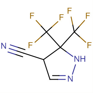1H-Pyrazole-4-carbonitrile, 4,5-dihydro-5,5-bis(trifluoromethyl)-