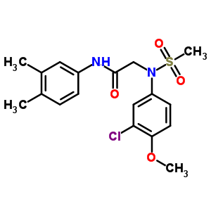 N~2~-(3-chloro-4-methoxyphenyl)-N-(3,4-dimethylphenyl)-N~2~-(methylsulfonyl)glycinamide