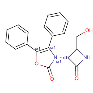 2(3H)-Oxazolone,3-[2-(hydroxymethyl)-4-oxo-3-azetidinyl]-4,5-diphenyl-, cis-