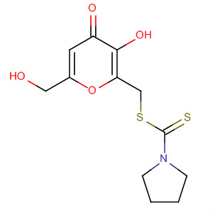 1-Pyrrolidinecarbodithioic acid,[3-hydroxy-6-(hydroxymethyl)-4-oxo-4H-pyran-2-yl]methyl ester