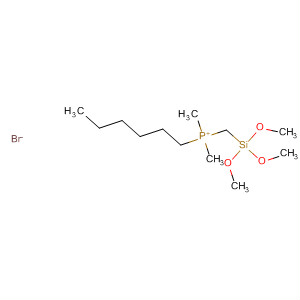 Phosphonium, hexyldimethyl[(trimethoxysilyl)methyl]-, bromide