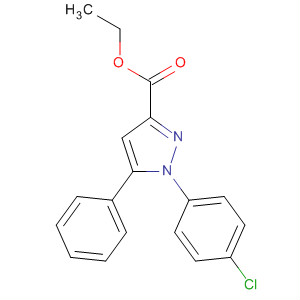 1H-Pyrazole-3-carboxylic acid, 1-(4-chlorophenyl)-5-phenyl-, ethyl ester