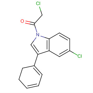 1H-Indole, 5-chloro-1-(chloroacetyl)-2,3-dihydro-3-phenyl-