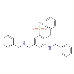 Benzenesulfonamide,2-(phenylmethyl)-3-[(phenylmethyl)amino]-5-[[(phenylmethyl)amino]methyl]-