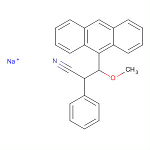9-Anthracenepropanenitrile, b-methoxy-a-phenyl-, ion(1-), sodium