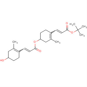 2-Propenoic acid, 3-(4-hydroxy-2-methyl-1-cyclohexen-1-yl)-,4-[3-(1,1-dimethylethoxy)-3-oxo-1-propenyl]-3-methyl-3-cyclohexen-1-ylester
