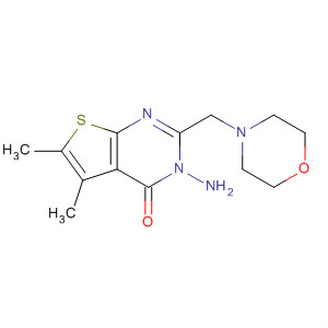 Thieno[2,3-d]pyrimidin-4(3H)-one,3-amino-5,6-dimethyl-2-(4-morpholinylmethyl)-