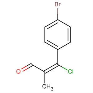 2-Propenal, 3-(4-bromophenyl)-3-chloro-2-methyl-, (E)-