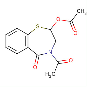 1,4-Benzothiazepin-5(2H)-one, 4-acetyl-2-(acetyloxy)-3,4-dihydro-