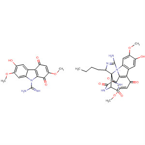 9H-Carbazole-9-carboximidamide,N,N''-[(3,6-dioxo-2,5-piperazinediyl)di-3,1-propanediyl]bis[1,4-dihydro-6-hydroxy-2,7-dimethoxy-1,4-dioxo-