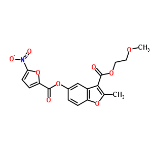 2-methoxyethyl 2-methyl-5-{[(5-nitrofuran-2-yl)carbonyl]oxy}-1-benzofuran-3-carboxylate