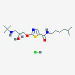 1-TERT-BUTYLAMINO-3-(5'-(5-METHYLHEXYL)AMINOCARBONYL)-2-(THIAZOLOXY)PROPAN-2-OL