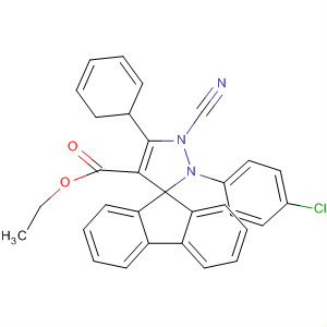 Spiro[9H-fluorene-9,3'-[3H]pyrazole]-4'-carboxylic acid,2'-(4-chlorophenyl)-1'-cyano-1',2'-dihydro-5'-phenyl-, ethyl ester