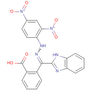 Benzoic acid,2-[1H-benzimidazol-2-yl[(2,4-dinitrophenyl)hydrazono]methyl]-