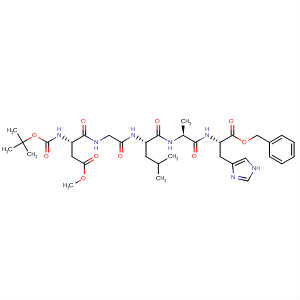 L-Histidine,N-[N-[N-[N-[N-[(1,1-dimethylethoxy)carbonyl]-L-a-aspartyl]glycyl]-L-leucyl]-L-alanyl]-, 1-methyl 4-(phenylmethyl) ester
