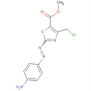 5-Thiazolecarboxylic acid, 2-[(4-aminophenyl)azo]-4-(chloromethyl)-,methyl ester