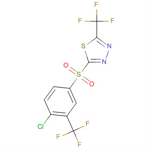 1,3,4-Thiadiazole,2-[[4-chloro-3-(trifluoromethyl)phenyl]sulfonyl]-5-(trifluoromethyl)-