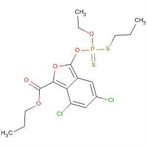 2-Benzofurancarboxylic acid,5,7-dichloro-3-[[ethoxy(propylthio)phosphinothioyl]oxy]-, propyl ester