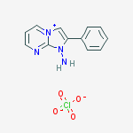 Imidazo[1,2-a]pyrimidinium, 1-amino-2-phenyl-, perchlorate
